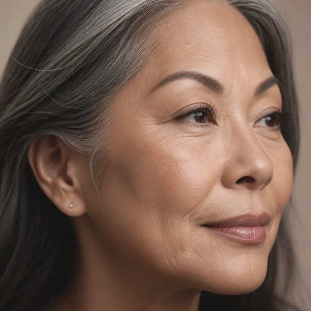Mature hooded lids with fine individual lashes placed sparsely along the outer two-thirds for subtle, undetectable density